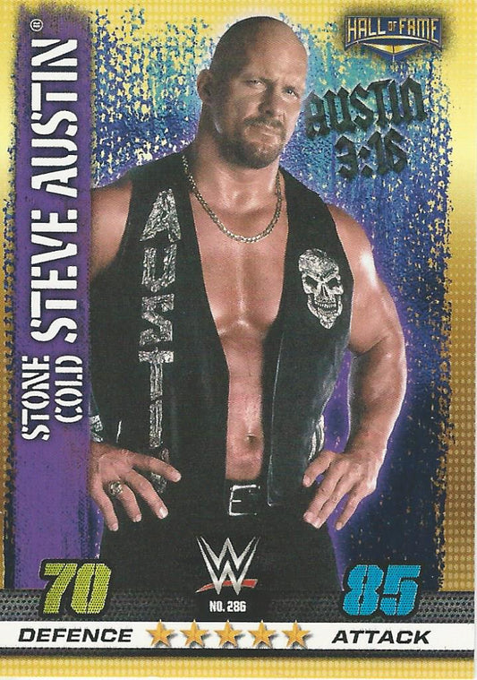 WWE Topps Slam Attax 10th Edition 2017 Stone Cold Steve Austin #286