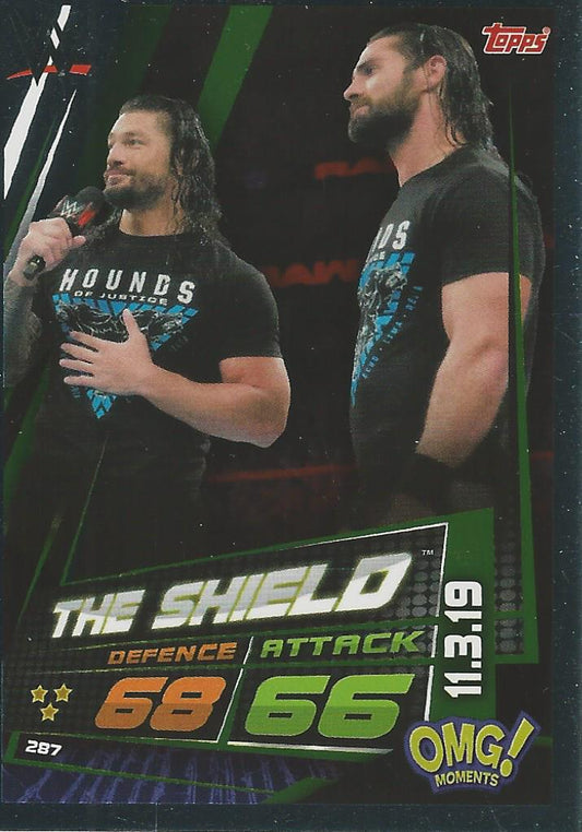 WWE Topps Slam Attax Universe 2019 Roman Reigns and Seth Rollins #287