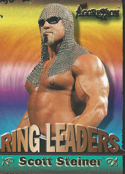 WWE Fleer Aggression 2003 Ring Leader Scott Steiner 10 of 15 trading card PW Catalog