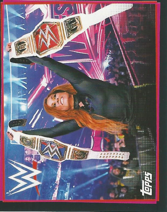 WWE Topps Road to Wrestlemania Stickers 2021 Becky Lynch #287