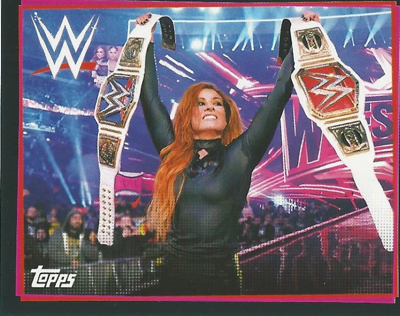 WWE Topps Road to WrestleMania Stickers 2021 Becky Lynch #287