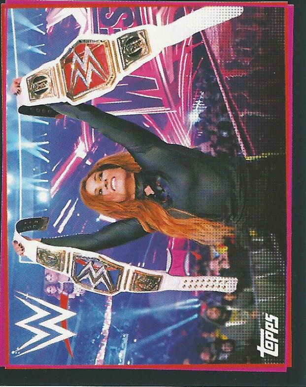 WWE Topps Road to Wrestlemania Stickers 2021 Becky Lynch #287