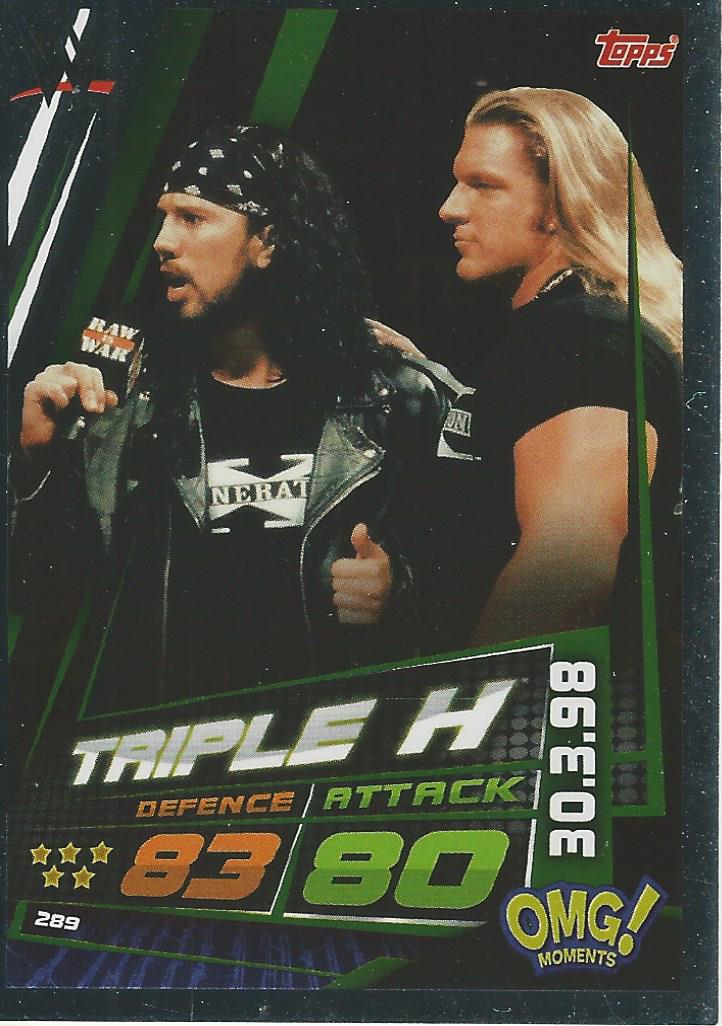 WWE Topps Slam Attax Universe 2019 Triple H #289