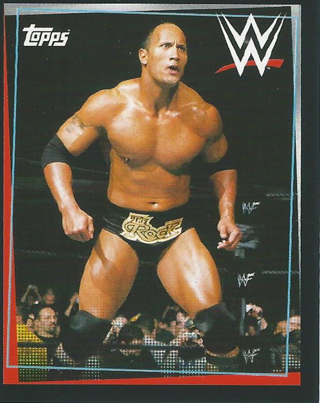 WWE Topps Road to Wrestlemania Stickers 2021 The Rock #289