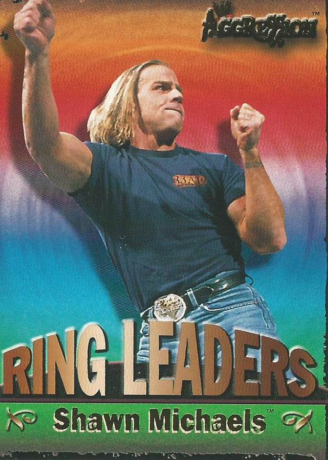 WWE Fleer Aggression 2003 Ring Leader Shawn Michaels 12 of 15 trading card PW Catalog
