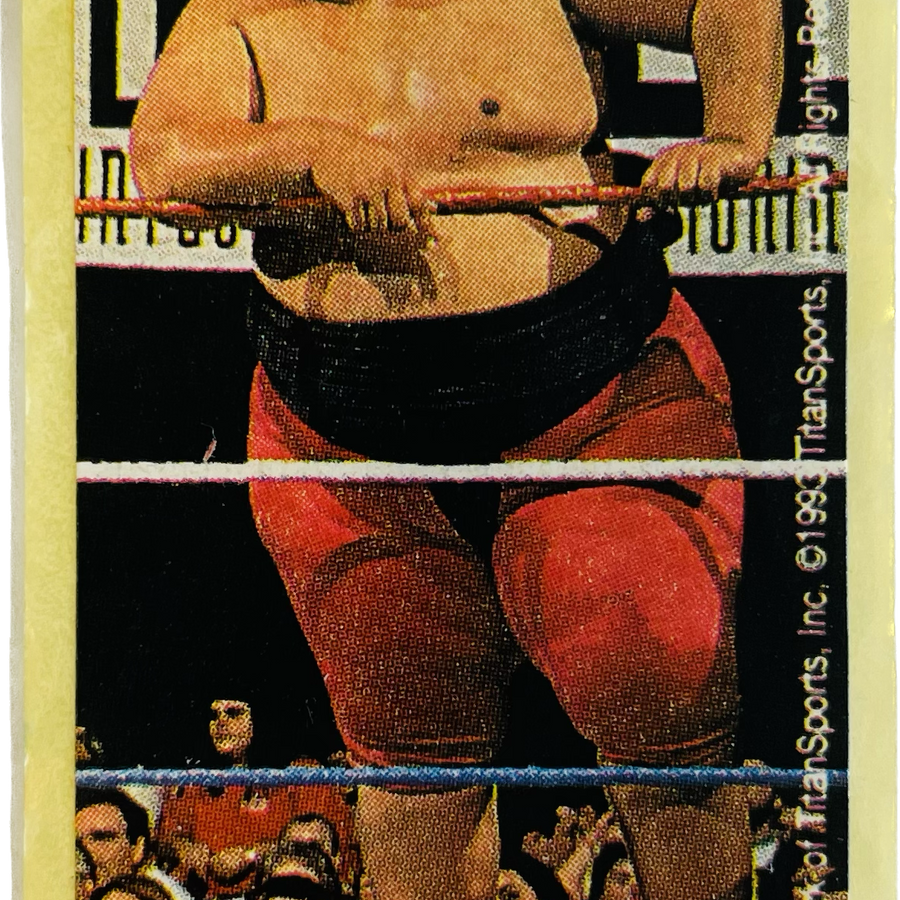 WWF Dunkin Bubble Gum Stickers (1993) No. 28 Yokozuna PW Catalog