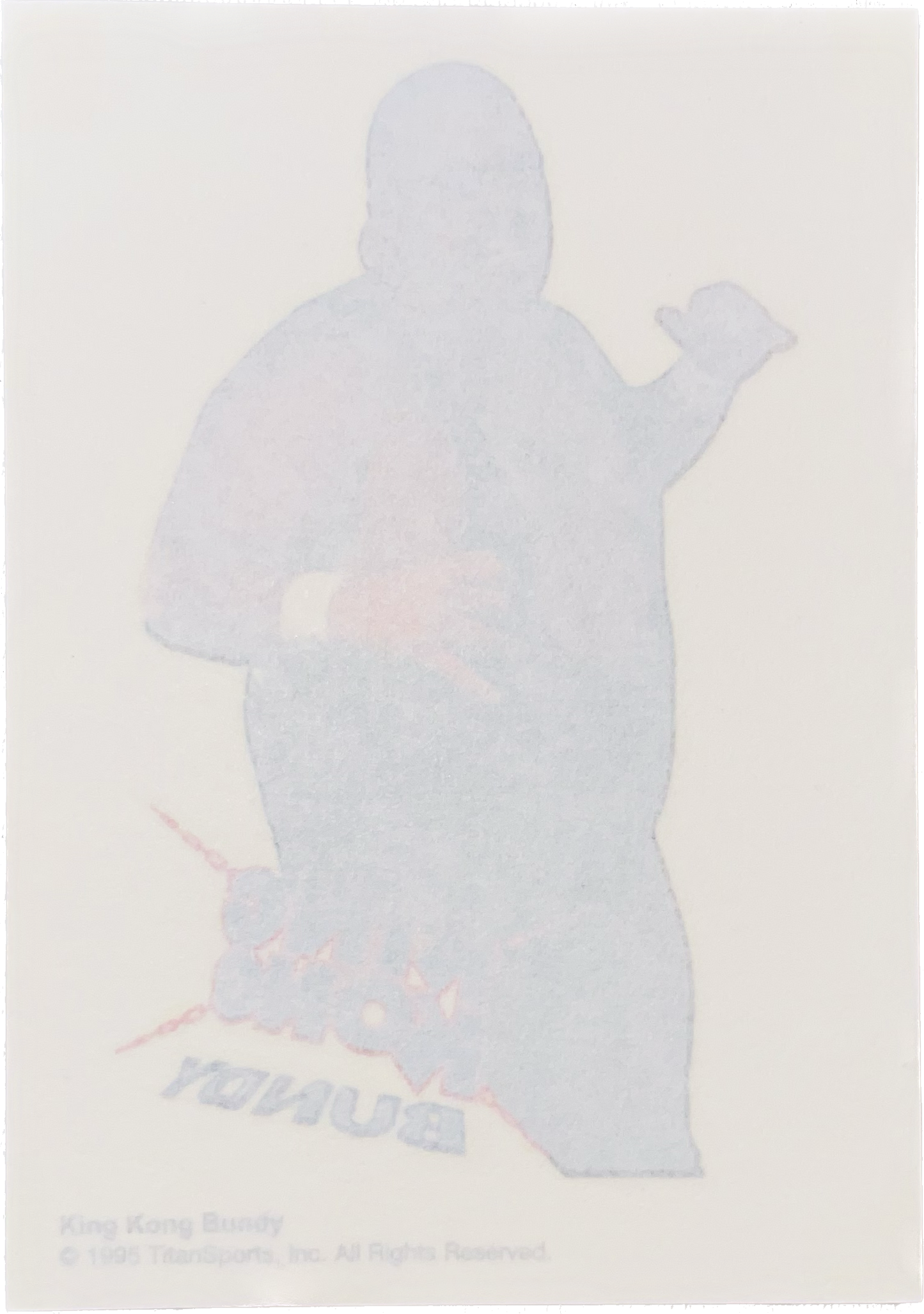 WWF Tattoos 1995 King Kong Bundy from Germany Pwcatalog