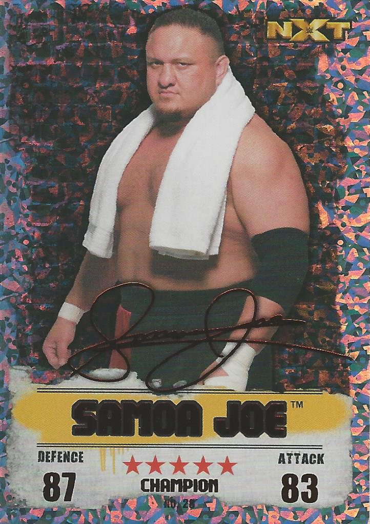 WWE Topps Slam Attax Takeover 2016 Samoa Joe Red Champion #28