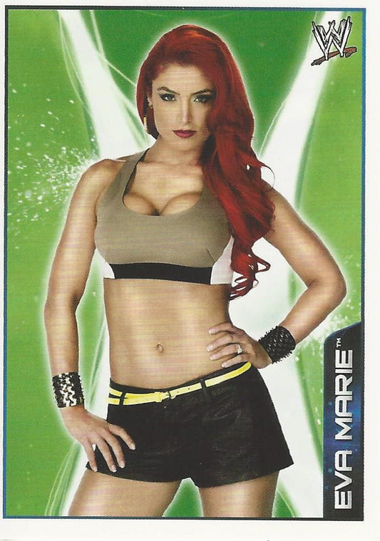 WWE Topps A-Z Sticker Collection 2014 Eva Marie #28