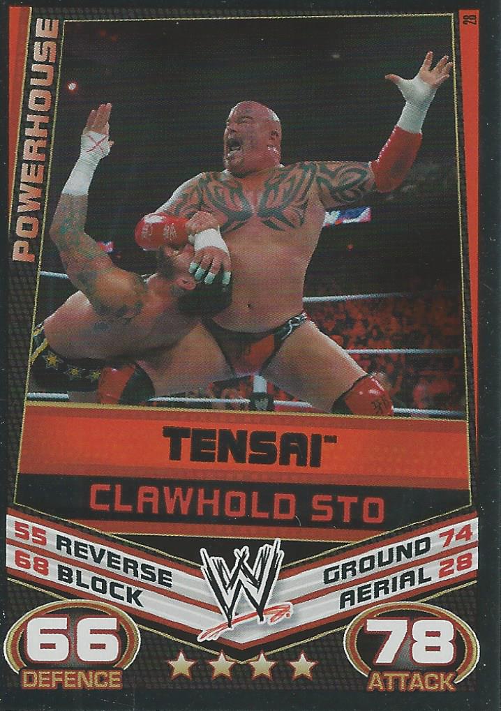 WWE Topps Slam Attax Rebellion 2012 Tensai #28