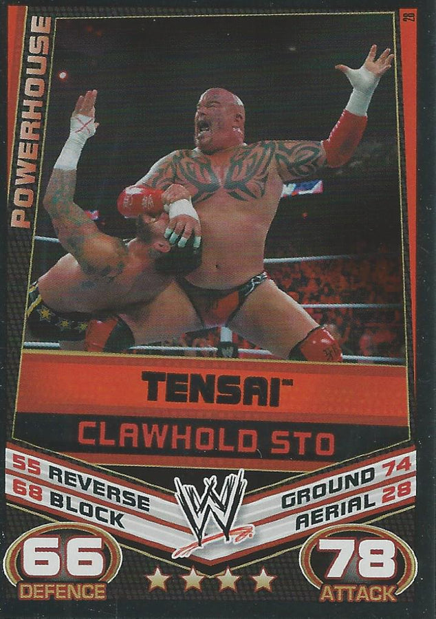 WWE Topps Slam Attax Rebellion 2012 Tensai #28