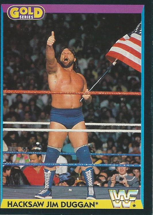 WWF Merlin Gold Series 1 1992 Hacksaw Jim Duggan #28