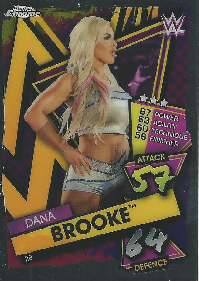 WWE Topps Slam Attax Chrome 2021 Dana Brooke #28