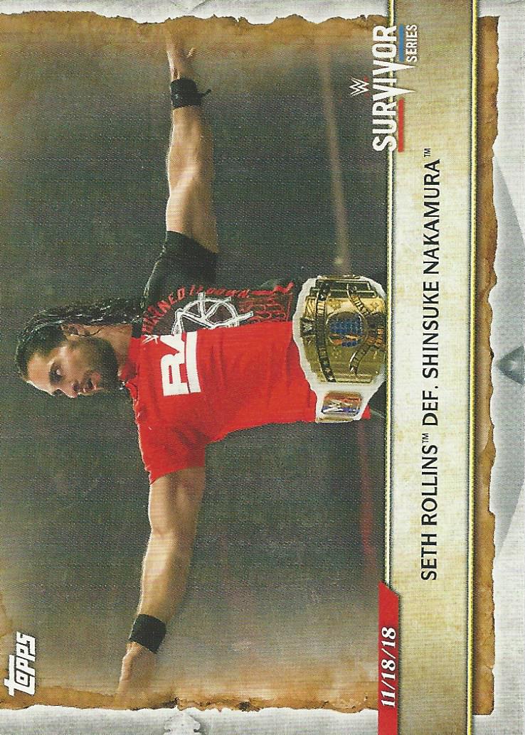 WWE Topps Road to Wrestlemania 2020 Seth Rollins #28