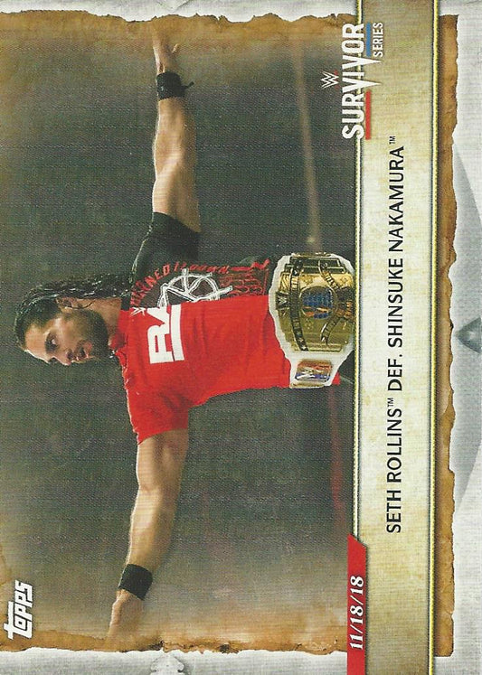 WWE Topps Road to Wrestlemania 2020 Seth Rollins #28