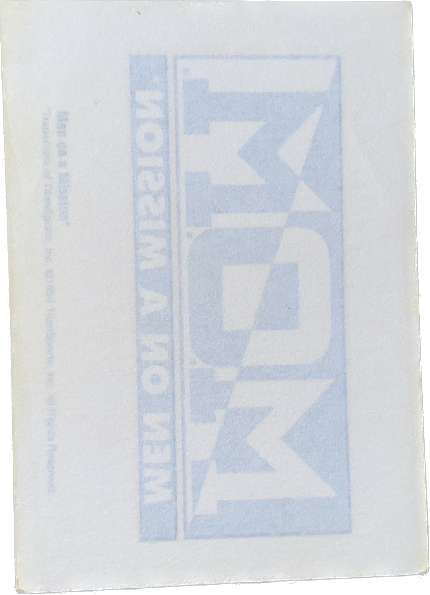 WWF Tattoos 1994 Men on a Mission Logo from Germany Pwcatalog