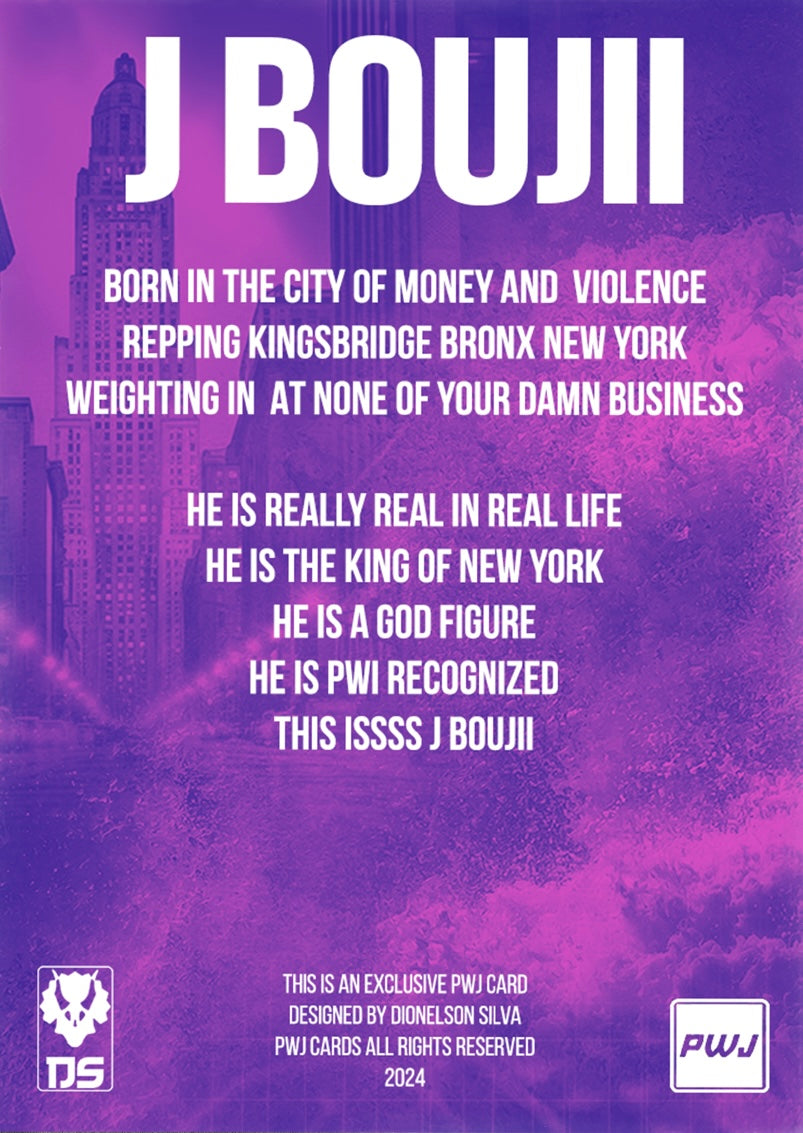 J Boujii trading card PW Catalog