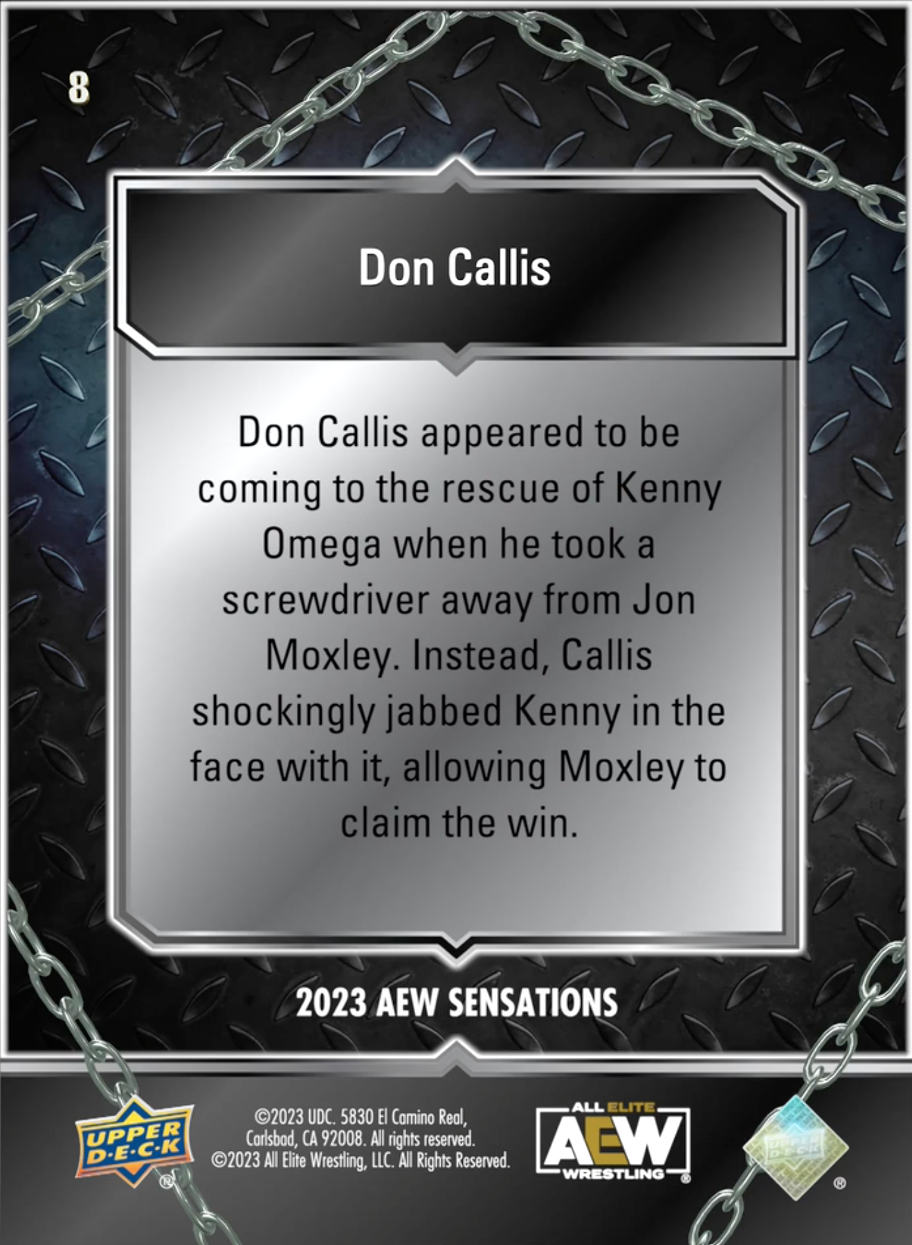 5/10/23 – DON Callis – DON Callis Smashes Kenny Omega’s Face With a Screwdriver
