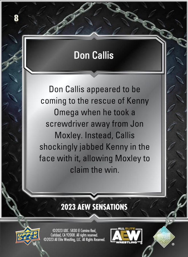 5/10/23 – DON Callis – DON Callis Smashes Kenny Omega’s Face With a Screwdriver