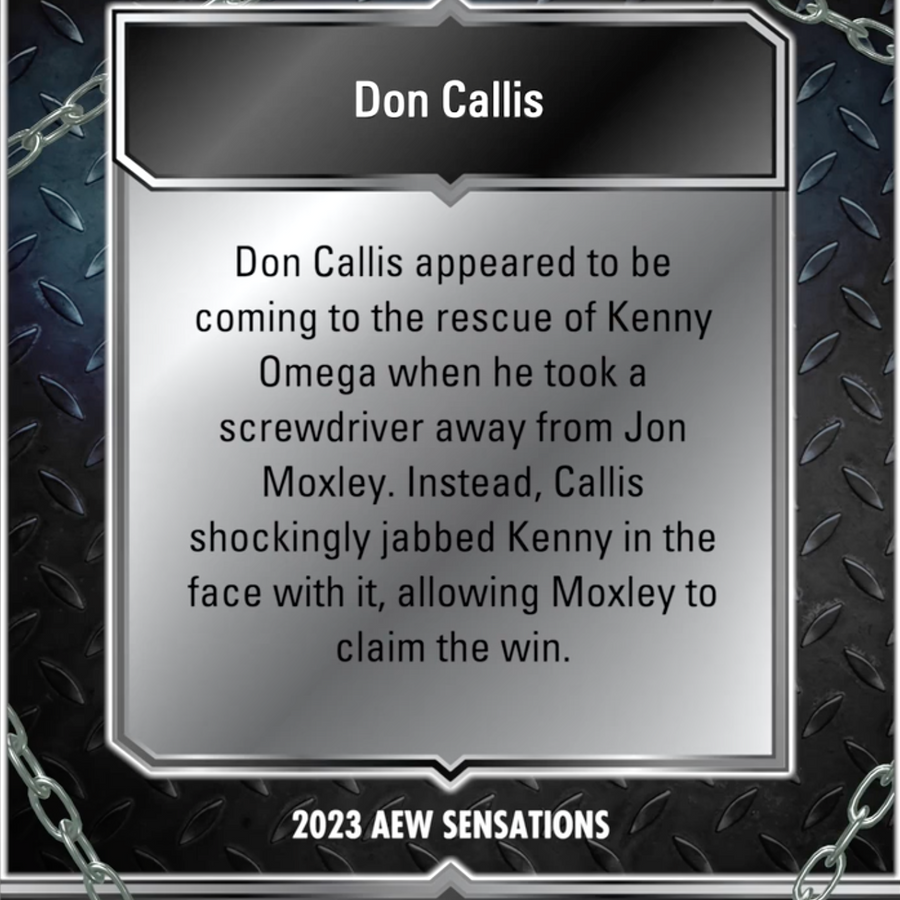 5/10/23 – DON Callis – DON Callis Smashes Kenny Omega’s Face With a Screwdriver