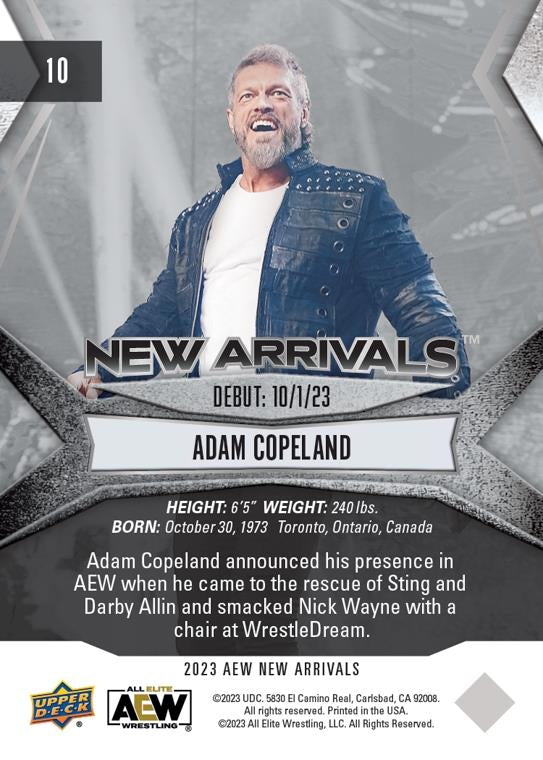 Adam Copeland trading card PW Catalog
