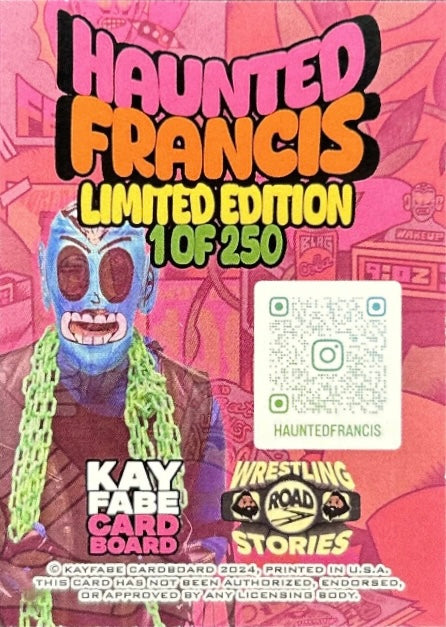 Haunted Francis trading card PW Catalog