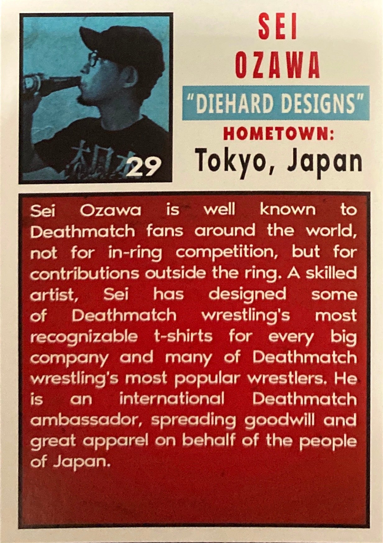 “Diehard Designs” SEI Ozawa