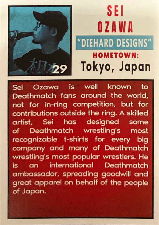 “Diehard Designs” SEI Ozawa trading card PW Catalog