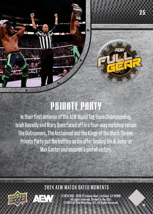 Private Party – Marq Quen and Isiah Kassidy Make Their First Successful Defense of the AEW World TAG Team Championship