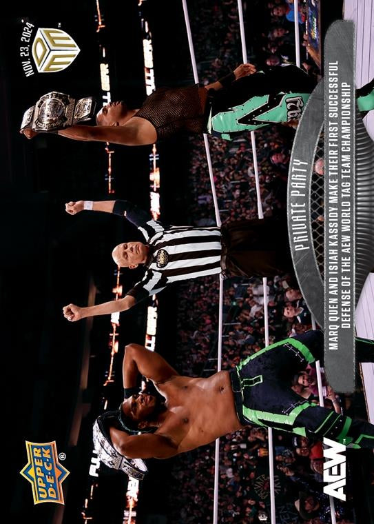 Private Party – Marq Quen and Isiah Kassidy Make Their First Successful Defense of the AEW World TAG Team Championship