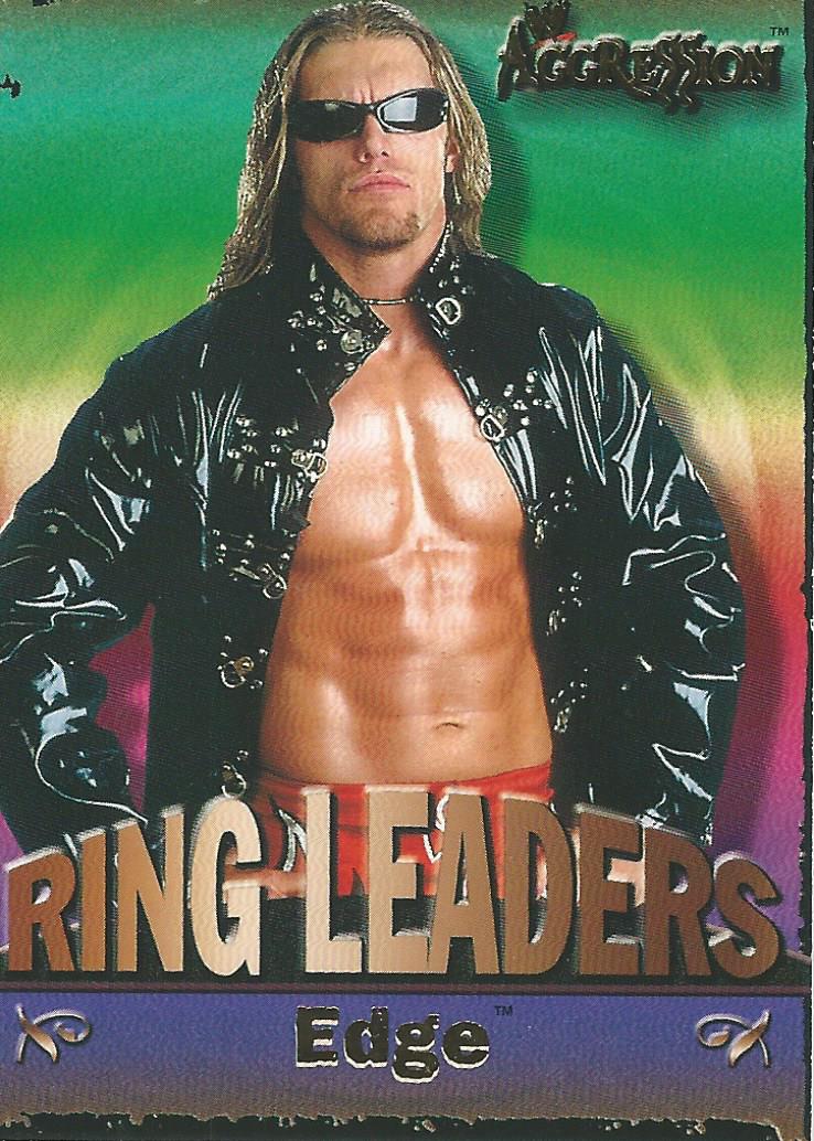 WWE Fleer Aggression 2003 Ring Leader Edge 14 of 15 trading card PW Catalog