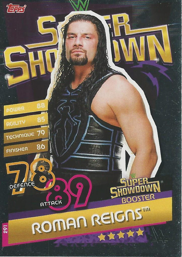 WWE Topps Slam Attax Reloaded 2020 Roman Reigns #291