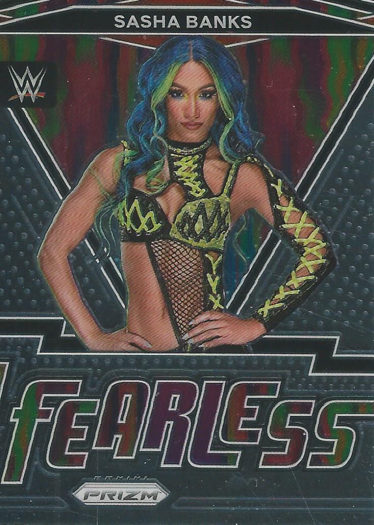 WWE Panini Prizm 2022 Sasha Banks Fearless #8