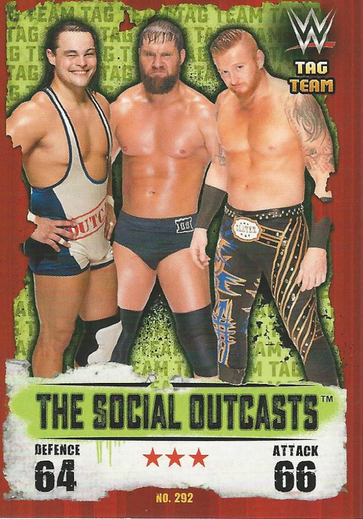 WWE Topps Slam Attax Takeover 2016 The Social Outcasts #292