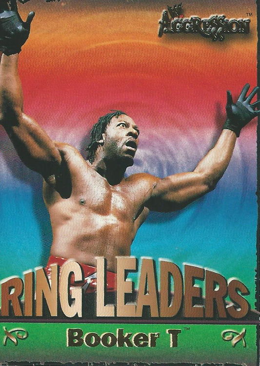 WWE Fleer Aggression 2003 Ring Leader Booker T 15 of 15 trading card PW Catalog