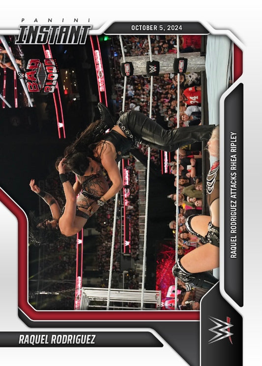 Raquel Rodriguez – Raquel Rodriguez Attacks Rhea Ripley trading card PW Catalog