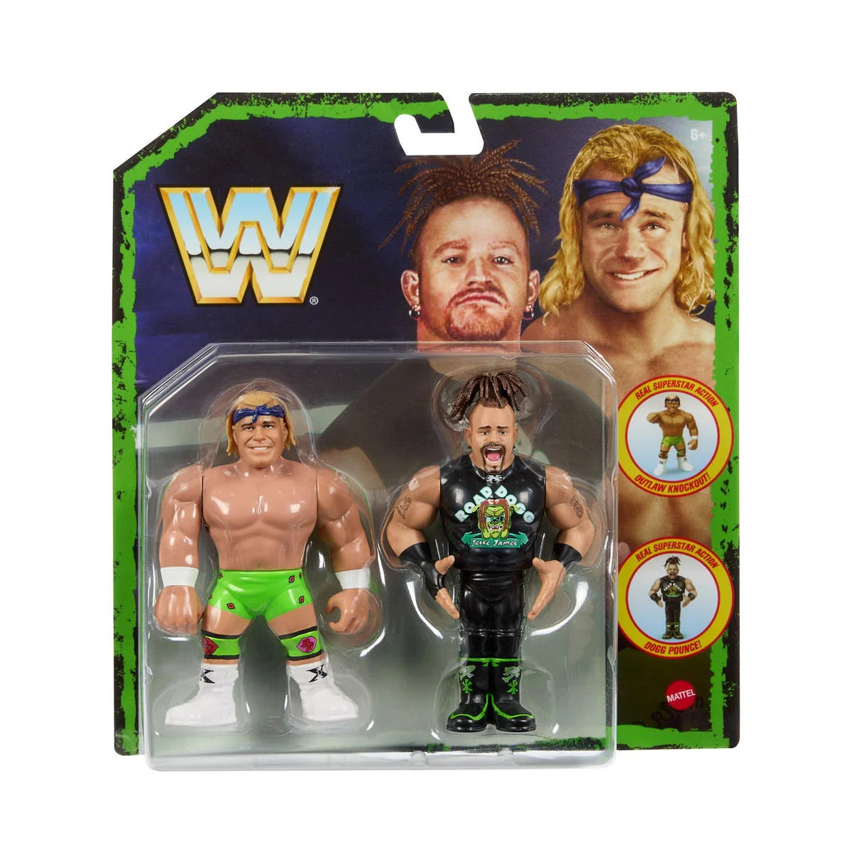 WWE Mattel Retro DX New Age Outlaws Billy Gunn & Road Dogg Ringside Exclusive