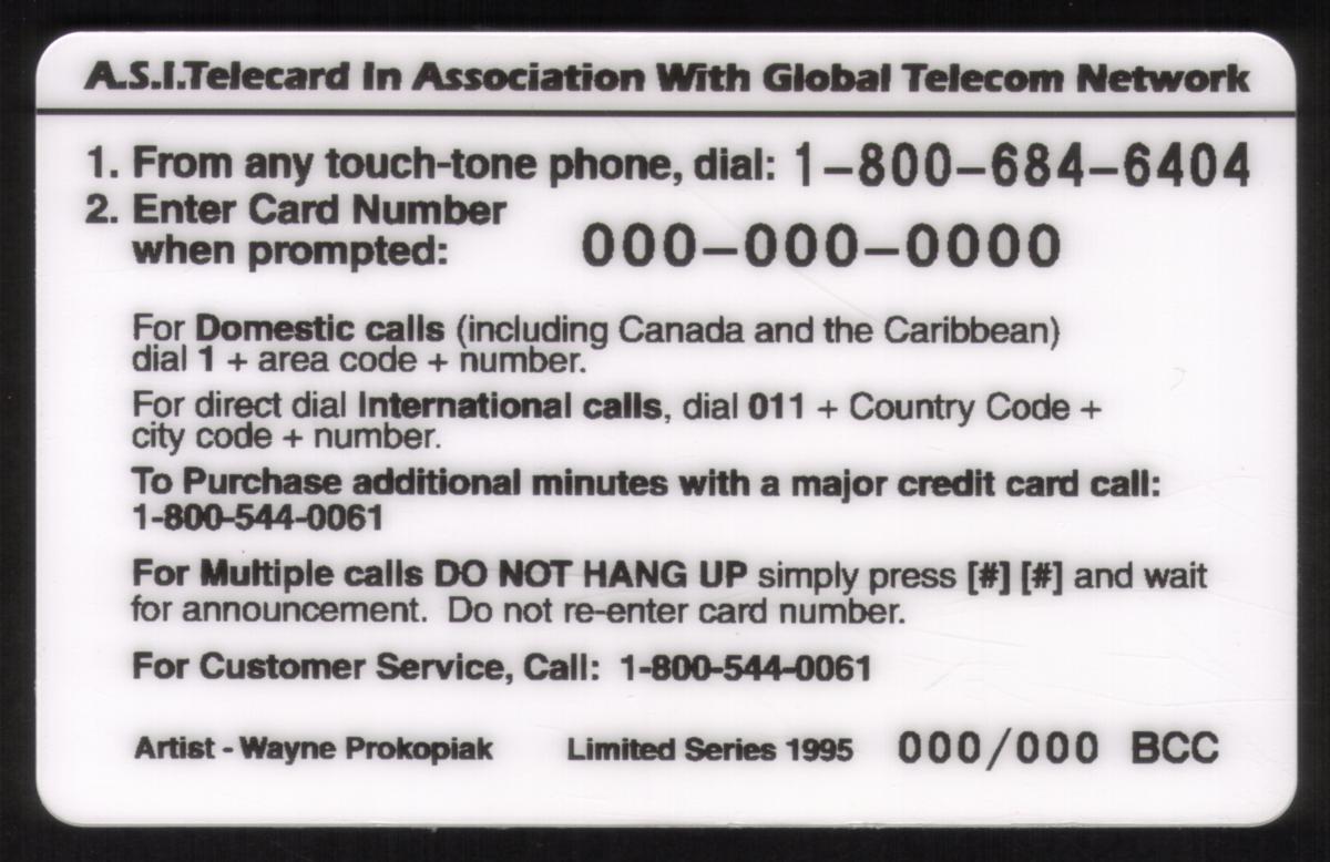 Demolition Ax Phone Card