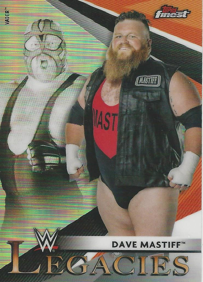 WWE Topps Finest 2021 Dave Mastiff and Vader L-16 trading card PW Catalog