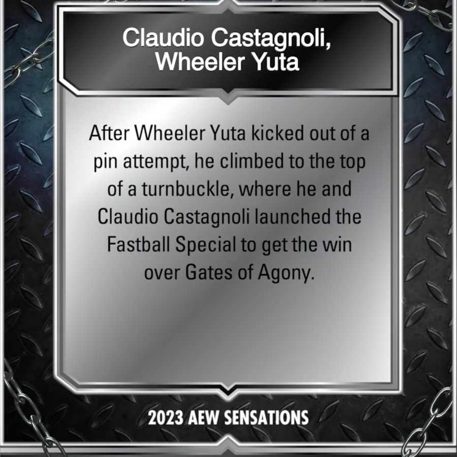 10/13/23 – Claudio Castagnoli, Wheeler Yuta – Claudio Castagnoli, Wheeler Yuta Earn the Win