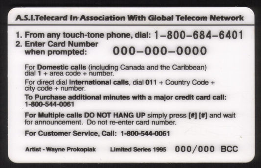 Hacksaw Jim Duggan Phone Card - image 2