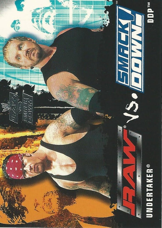 WWE Fleer Raw vs Smackdown 2002 Undertaker vs DDP #78