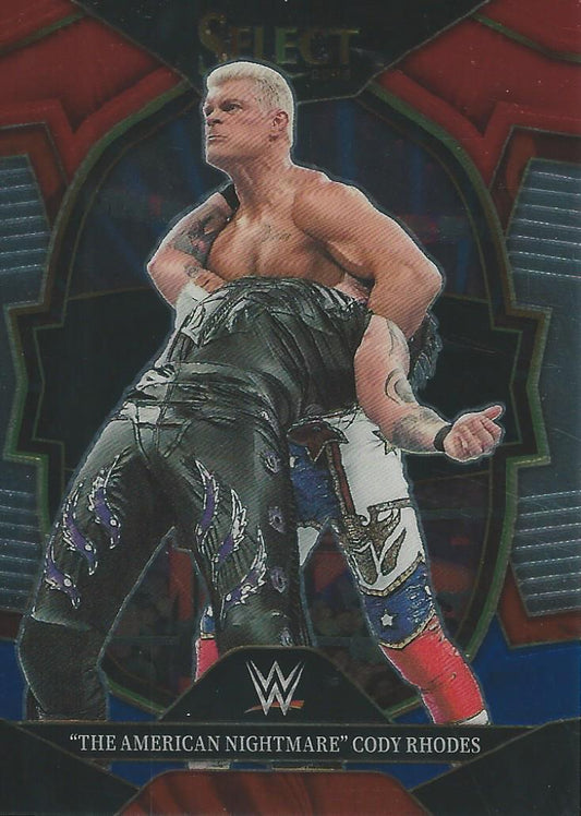 WWE Panini Select 2023 Red/Silver/Blue Cody Rhodes #28