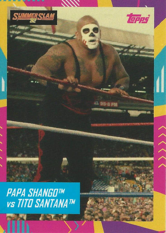 WWE Topps Best of British 2021 Papa Shango trading card PW Catalog