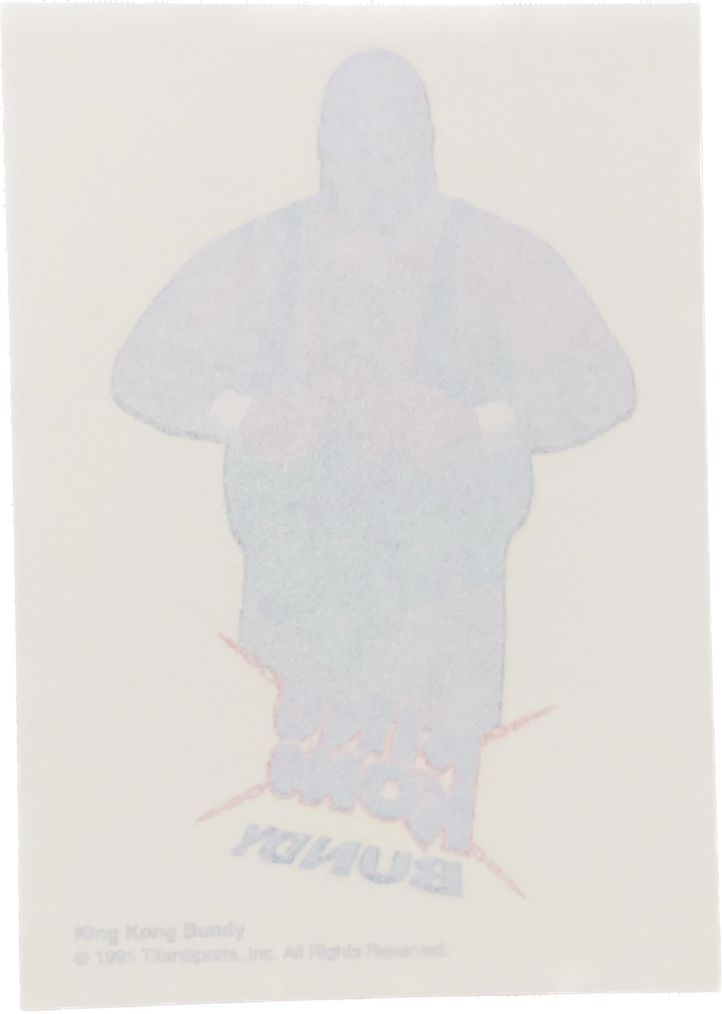 WWF Tattoos 1995 King Kong Bundy from Germany Pwcatalog