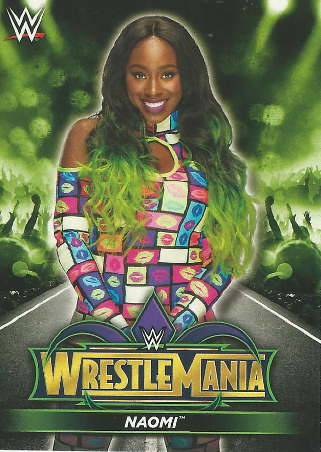WWE Topps Road to Wrestlemania 2018 Naomi R29 trading card PW Catalog