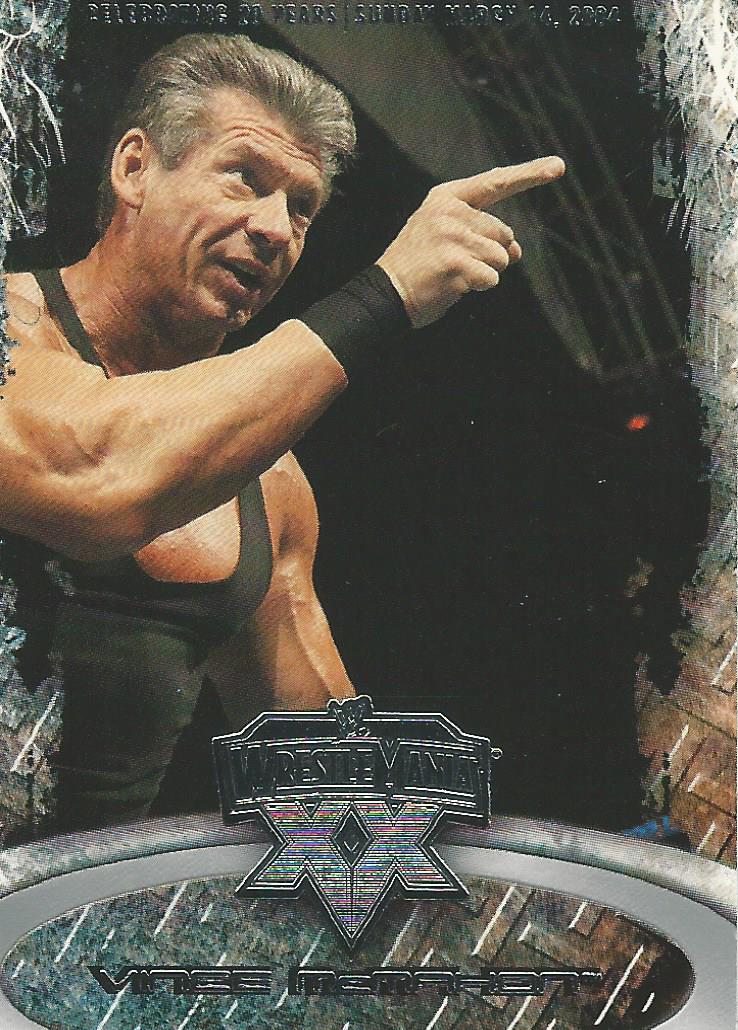 WWE Fleer Wrestlemania XX 2004 Vince McMahon #29