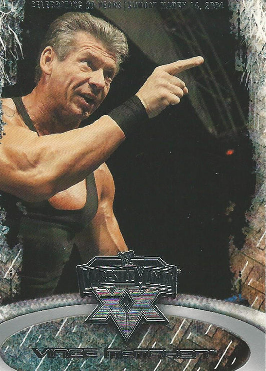 WWE Fleer Wrestlemania XX 2004 Vince McMahon #29