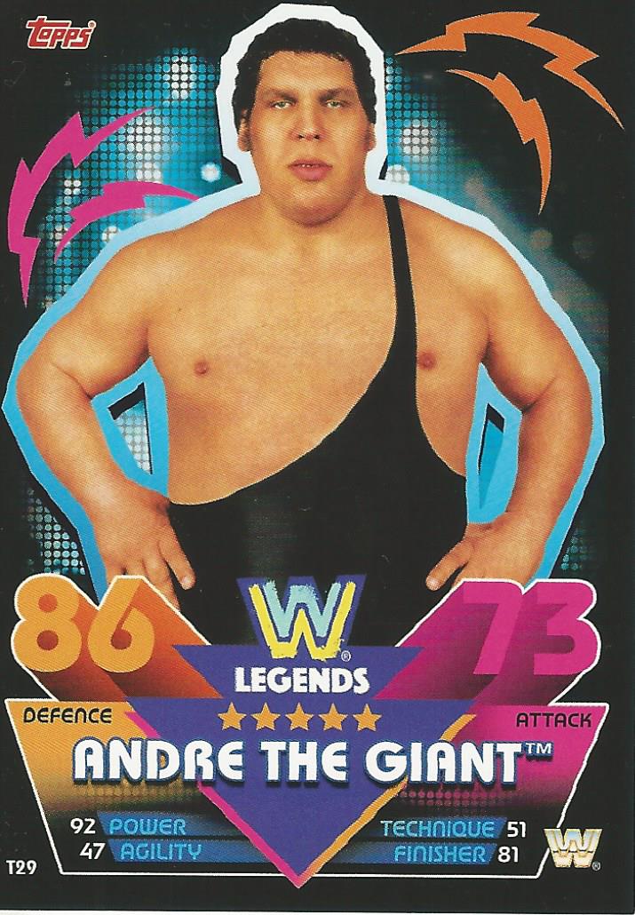 WWE Topps Slam Attax Reloaded 2020 Andre the Giant T29 trading card PW Catalog
