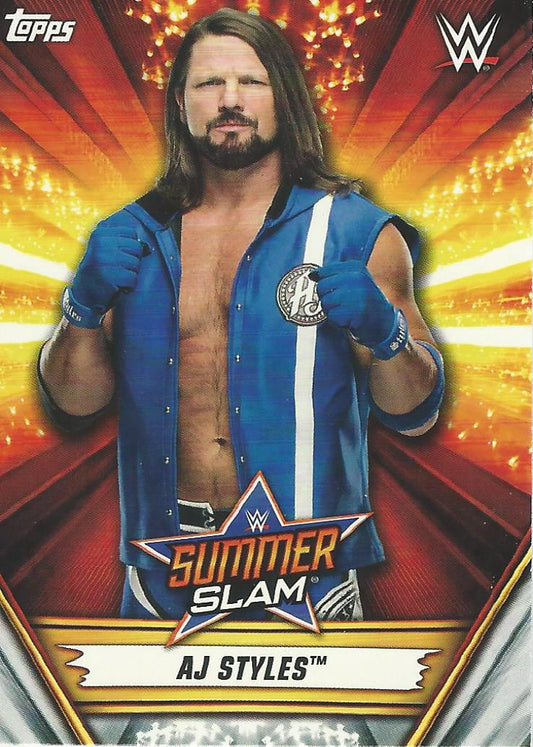 WWE Topps Summerslam 2019 AJ Styles #29